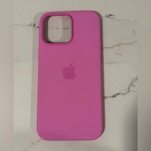 Apple Pink Silicone iPhone 16 Pro Max Case
